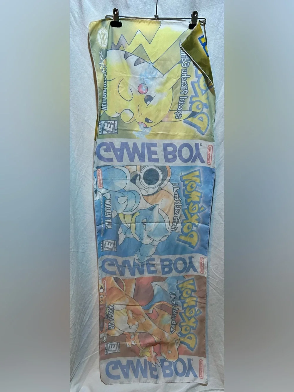 Pokémon Game Boy Fabric Wall Banner Large Pikachu Blastoise Charizard Retro Game